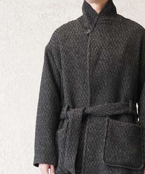 TROVE（トローヴ）の「MODERN TWEED GOWN COAT（その他アウター・メンズ・オリーブ系・1/3）」の13枚目の写真