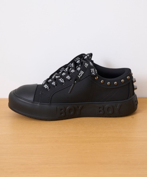 BOY LONDON(ボーイロンドン)の「【BOY LONDON】BOY CANVAS LOW-CUT SNEAKER(スニーカー・メンズ・ブラック・36)」の4枚目の写真