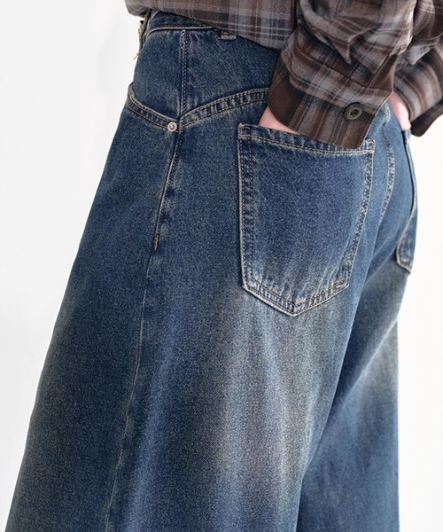 Fano Studios(ファノ ストゥディオズ)の「ビンテージライク バレルワイドデニムパンツ FD25K056【Fano Studios】(デニムパンツ・レディース・ブルー・S/M/L)」の6枚目の写真