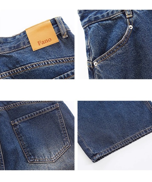 Fano Studios(ファノ ストゥディオズ)の「ビンテージライク バレルワイドデニムパンツ FD25K056【Fano Studios】(デニムパンツ・レディース・ブルー・S/M/L)」の10枚目の写真