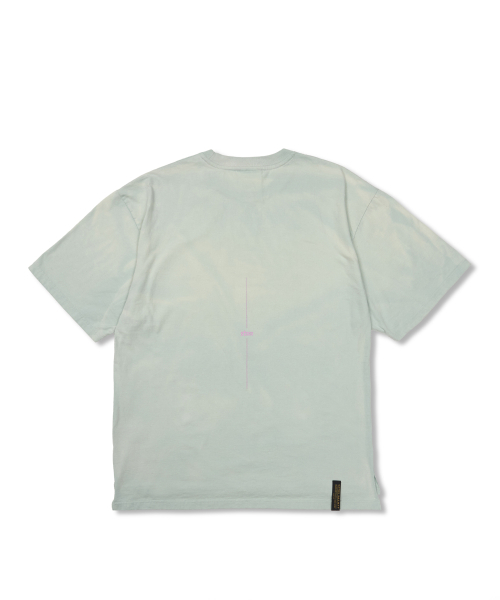 STIGMA(スティグマ)の「Crayon STGM Vintage-Like Washed Oversized Short Sleeves T-Shirts Sky Blue(Tシャツ/カットソー・メンズ・その他・LARGE/MEDIUM/X-LARGE)」の2枚目の写真