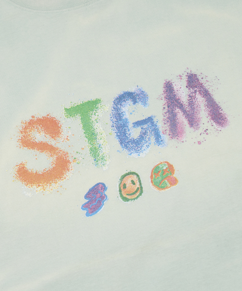STIGMA(スティグマ)の「Crayon STGM Vintage-Like Washed Oversized Short Sleeves T-Shirts Sky Blue(Tシャツ/カットソー・メンズ・その他・LARGE/MEDIUM/X-LARGE)」の4枚目の写真