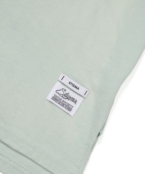 STIGMA(スティグマ)の「Crayon STGM Vintage-Like Washed Oversized Short Sleeves T-Shirts Sky Blue(Tシャツ/カットソー・メンズ・その他・LARGE/MEDIUM/X-LARGE)」の5枚目の写真
