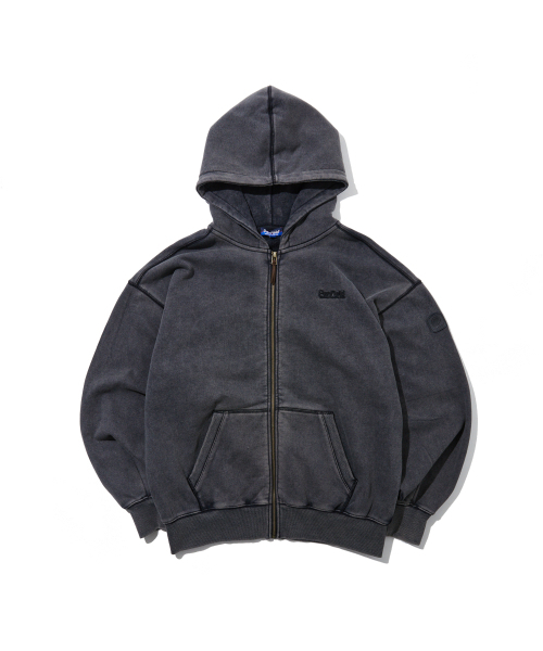 PENFIELD（ペンフィールド）の「ヴィンテージウォッシュダイングフルジップフードブラック_FR1KH01U（パーカー・メンズ・ブラック・SMALL/MEDIUM/LARGE/X-LARGE）」の2枚目の写真