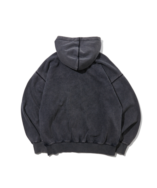 PENFIELD（ペンフィールド）の「ヴィンテージウォッシュダイングフルジップフードブラック_FR1KH01U（パーカー・メンズ・ブラック・SMALL/MEDIUM/LARGE/X-LARGE）」の3枚目の写真