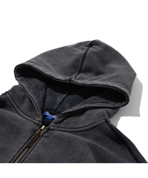 PENFIELD（ペンフィールド）の「ヴィンテージウォッシュダイングフルジップフードブラック_FR1KH01U（パーカー・メンズ・ブラック・SMALL/MEDIUM/LARGE/X-LARGE）」の4枚目の写真