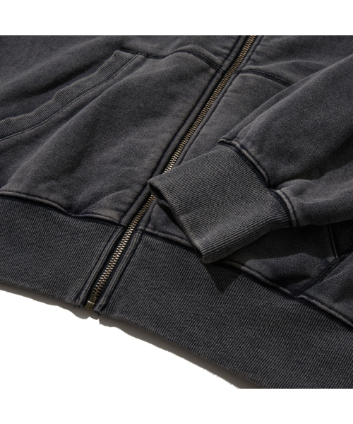 PENFIELD（ペンフィールド）の「ヴィンテージウォッシュダイングフルジップフードブラック_FR1KH01U（パーカー・メンズ・ブラック・SMALL/MEDIUM/LARGE/X-LARGE）」の8枚目の写真