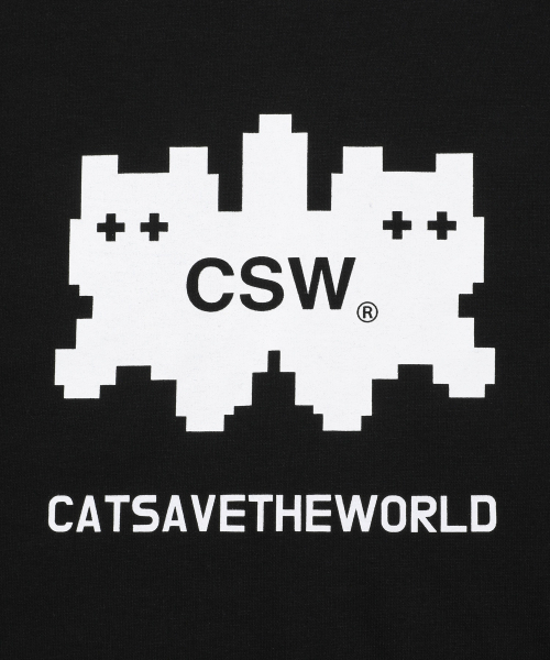 CATSAVETHEWORLD(キャットセーブザワールド)の「ミユデカールコマニキャットロゴスウェット(スウェット・レディース・ブラック・FREE)」の4枚目の写真