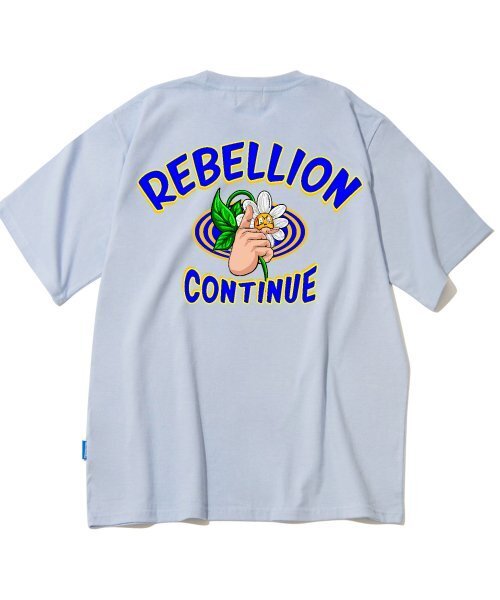 TRIPSHION(トリップション)の「REBELLION FLOWER GRAPHIC Tシャツ - パープル(Tシャツ/カットソー・メンズ・その他・LARGE/MEDIUM/X-LARGE)」の1枚目の写真