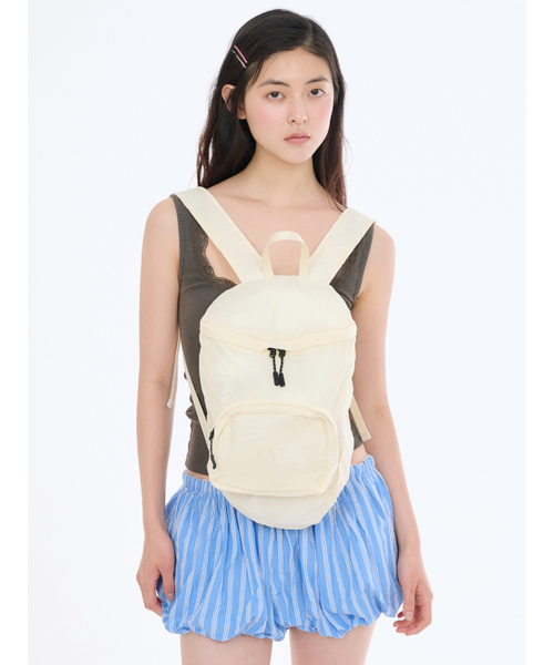 Salad bowls（サラダボール）の「501 LIP NYLON BACKPACK [LEMON]（バックパック/リュック・レディース・レモンイエロー・FREE）」の5枚目の写真