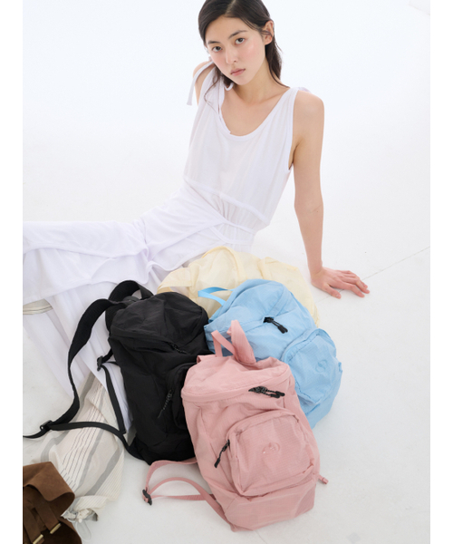 Salad bowls（サラダボール）の「501 LIP NYLON BACKPACK [LEMON]（バックパック/リュック・レディース・レモンイエロー・FREE）」の9枚目の写真