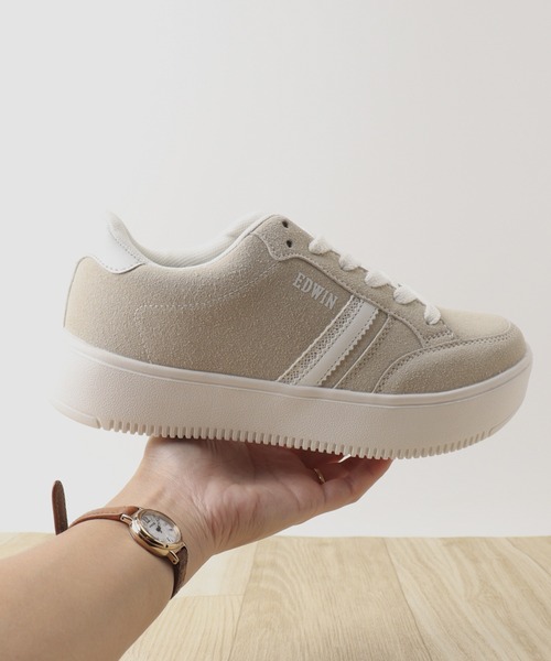 EDWIN(エドウィン)の「EDWIN 軽量スニーカー(スニーカー・レディース・サックスブルー/ベージュ・24.5cm/24cm/23.5cm/23cm)」の7枚目の写真