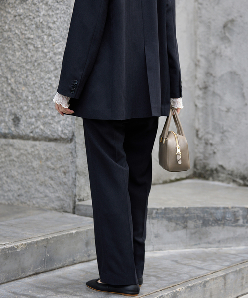 SLOBE IENA（スローブイエナ）の「《セットアップ対応可/3サイズ展開》ウォッシャブルツイルストレートパンツ（その他パンツ・レディース・ネイビー/グレー・36/38/40）」の21枚目の写真