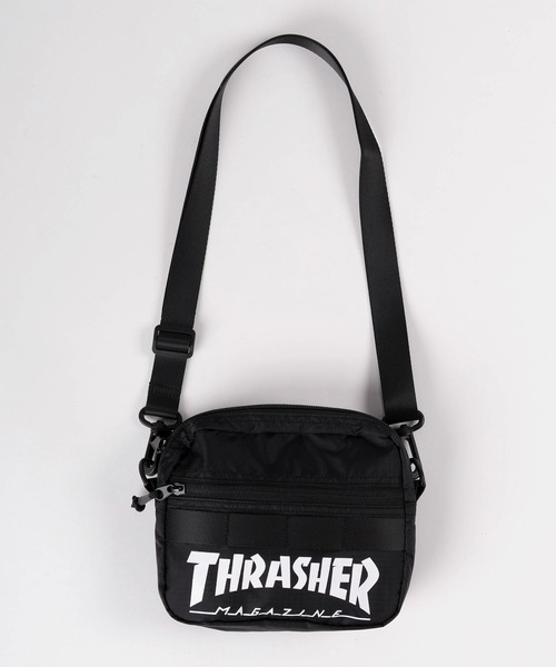 THRASHER（スラッシャー）の「【79】【THRASHER/スラッシャー】ブランドロゴ ミニショルダーバック（ショルダーバッグ・メンズ・ブラック/ブラック系その他/ダークグリーン・FREE）」の9枚目の写真