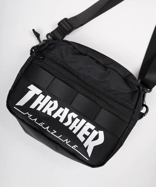 THRASHER（スラッシャー）の「【79】【THRASHER/スラッシャー】ブランドロゴ ミニショルダーバック（ショルダーバッグ・メンズ・ブラック/ブラック系その他/ダークグリーン・FREE）」の7枚目の写真