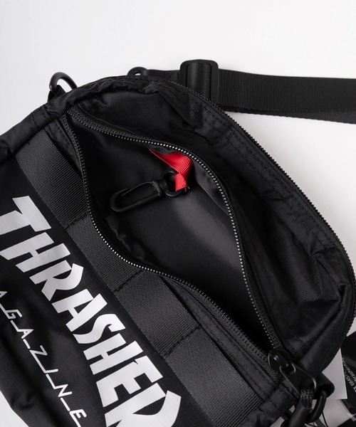 THRASHER（スラッシャー）の「【79】【THRASHER/スラッシャー】ブランドロゴ ミニショルダーバック（ショルダーバッグ・メンズ・ブラック/ブラック系その他/ダークグリーン・FREE）」の6枚目の写真