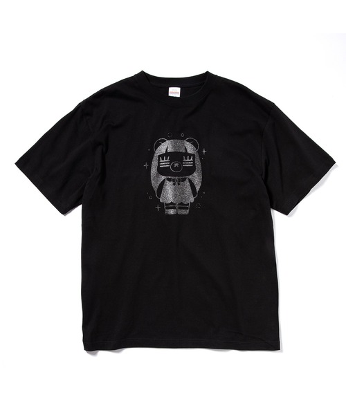 ZOZO（ゾゾ）の「コレサワ BLACK COLLECTION by ZOZOTOWN　れ子ちゃんラメTシャツ（Tシャツ/カットソー・レディース・ブラック/ピンク・LL/L/M/S）」の2枚目の写真