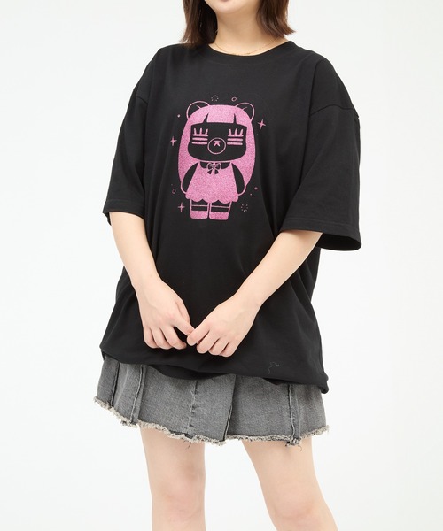 ZOZO（ゾゾ）の「コレサワ BLACK COLLECTION by ZOZOTOWN　れ子ちゃんラメTシャツ（Tシャツ/カットソー・レディース・ブラック/ピンク・LL/L/M/S）」の10枚目の写真