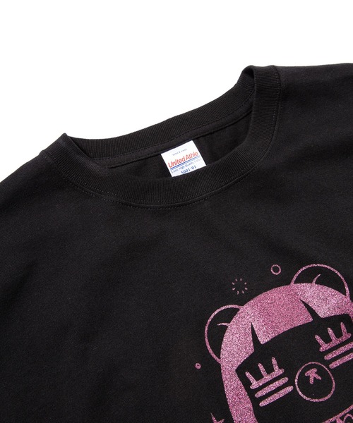 ZOZO（ゾゾ）の「コレサワ BLACK COLLECTION by ZOZOTOWN　れ子ちゃんラメTシャツ（Tシャツ/カットソー・レディース・ブラック/ピンク・LL/L/M/S）」の5枚目の写真