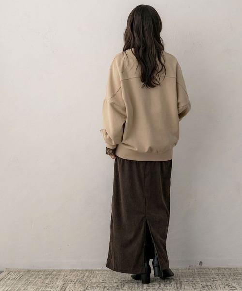 NOAHL（ノアル）の「【NOAHL】刺繍ロゴスウェットプルオーバー（ニット/セーター・レディース・ブラック/ベージュ・FREE）」の16枚目の写真