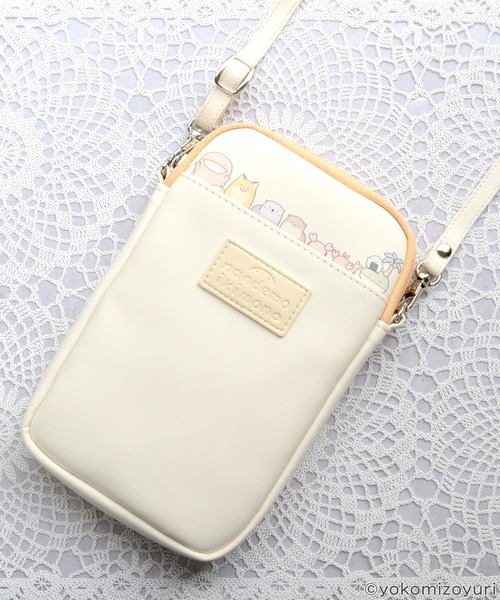 M-factory（エムファクトリー）の「ポーチ キャラクター スマホストラップ なんでもいきもの「スマホポーチ」 なんもの スマホ用ポーチ（スマホグッズ・レディース・グレー/イエロー・ONE SIZE）」の9枚目の写真