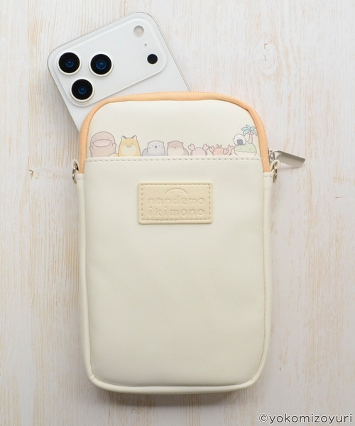 M-factory（エムファクトリー）の「ポーチ キャラクター スマホストラップ なんでもいきもの「スマホポーチ」 なんもの スマホ用ポーチ（スマホグッズ・レディース・グレー/イエロー・ONE SIZE）」の18枚目の写真