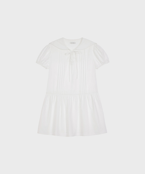 ALKI ALKA（アルキアルカ）の「Sailor Dress (White)（ワンピース・レディース・ホワイト・FREE）」の2枚目の写真