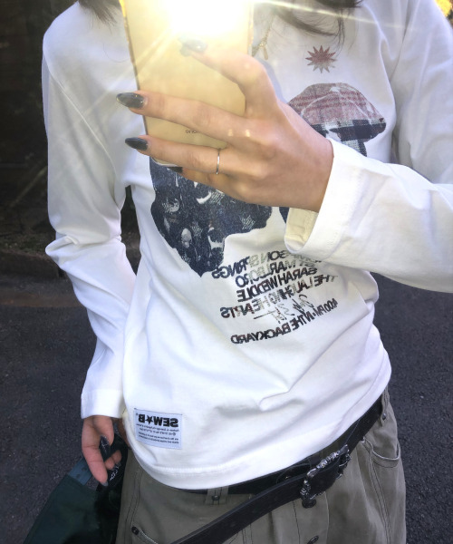 SEW-B(ソービー)の「セミクロップブーハム 長袖Tシャツ(Tシャツ/カットソー・レディース・その他・FREE)」の2枚目の写真