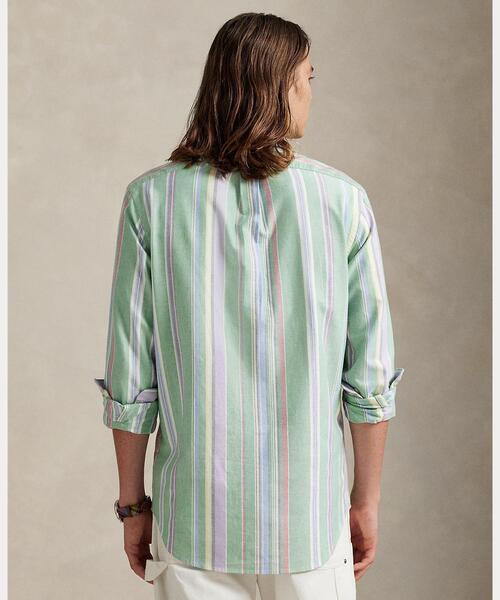 POLO RALPH LAUREN(ポロ ラルフ ローレン)の「クラシック フィット ストライプド オックスフォード シャツ(シャツ/ブラウス・メンズ・グリーン・M/L)」の6枚目の写真