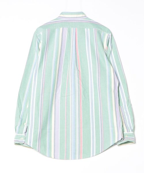 POLO RALPH LAUREN(ポロ ラルフ ローレン)の「クラシック フィット ストライプド オックスフォード シャツ(シャツ/ブラウス・メンズ・グリーン・M/L)」の2枚目の写真