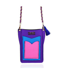 3pocket cellphonbag- purple