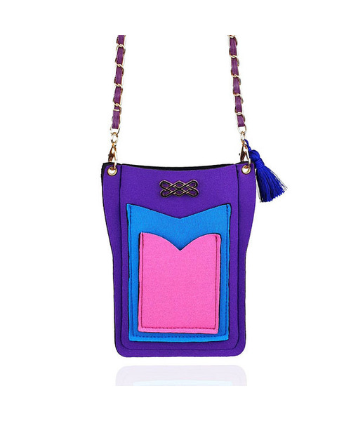 SUIN(スイン)の「3pocket cellphonbag- purple(メッセンジャーバッグ・レディース・その他・FREE)」の1枚目の写真
