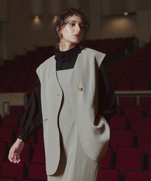 Callarus（カラルス）の「<単品>取り外せるレース襟付き前後2WAYブロードブラウス〔Callarus〕（シャツ/ブラウス）」