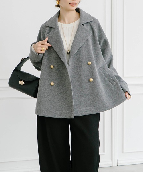 Emma Taylor（エマテイラー）の「ダンボールミドルフレアートレンチコート（トレンチコート・レディース・ブラック/MD.Gray・FREE）」の17枚目の写真