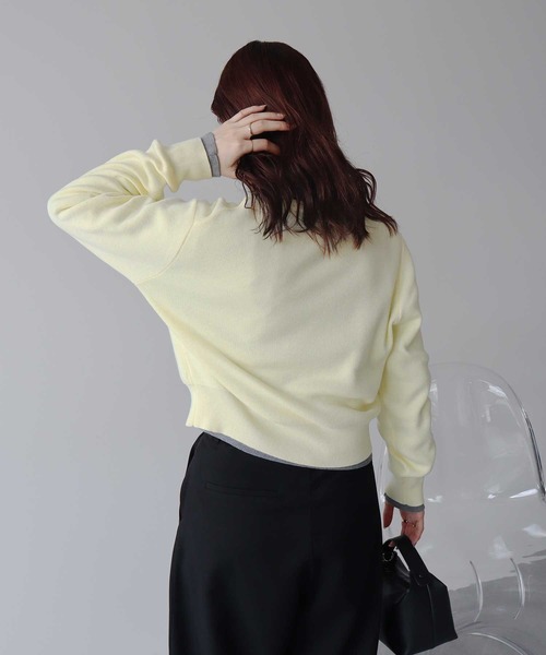 earth music&ecology（アースミュージックアンドエコロジー）の「【2026SS】ダブルポケットカーディガン（カーディガン/ボレロ・レディース・グレー/ネイビー/イエロー/アイボリー・FREE）」の20枚目の写真