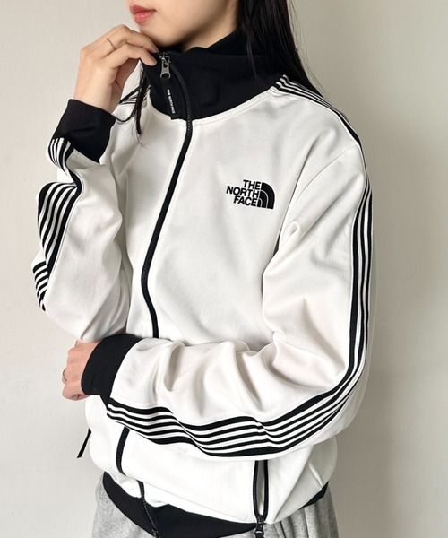 THE NORTH FACE（ザノースフェイス）の「国内未発売 THE NORTH FACE(ザ・ノースフェイス)/トラックジャケット トラックブルゾン ジャージ  スタンドネック  ロゴ刺繍/TNF TRACK JACKET（ジャージ・レディース・ブラック/オフホワイト/グリーン・L/M/XL）」の22枚目の写真