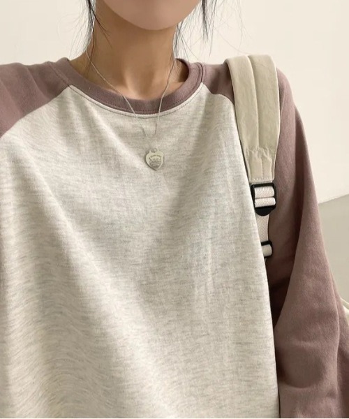 SHEPP(シープ)の「【26年春新作】ラグランカラーショートロンT(Tシャツ/カットソー・レディース・ブラック/グリーン/ベージュ・M/L)」の15枚目の写真