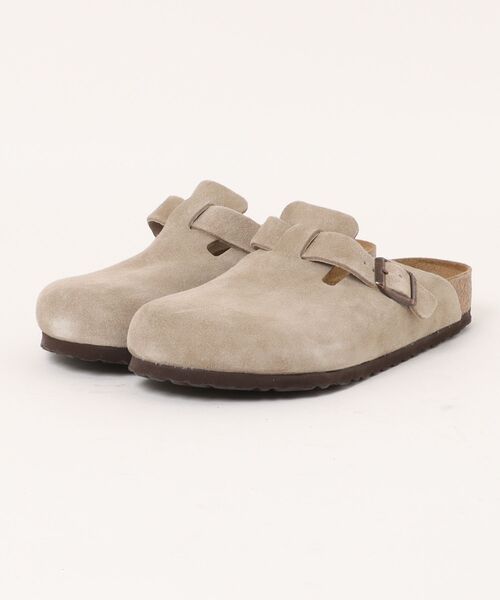 BIRKENSTOCK(ビルケンシュトック)の「BIRKENSTOCK/ビルケンシュトック/Boston【レギュラーフィット】(サンダル・メンズ・ベージュ/ブラック・41/40/42)」の1枚目の写真
