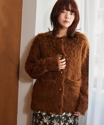 mysty woman | モヘヤライクミドルカーデ　640177(カーディガン/ボレロ)