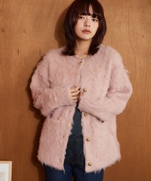 mysty woman | モヘヤライクミドルカーデ　640177(カーディガン/ボレロ)