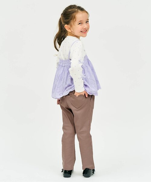 apres les cours(アプレレクール)の「ハートポケットきゅんパンツ_ジュニア対応(その他パンツ・キッズ・ミント/インディゴブルー/ブラウン・100/120/110/90/80/140/130)」の11枚目の写真