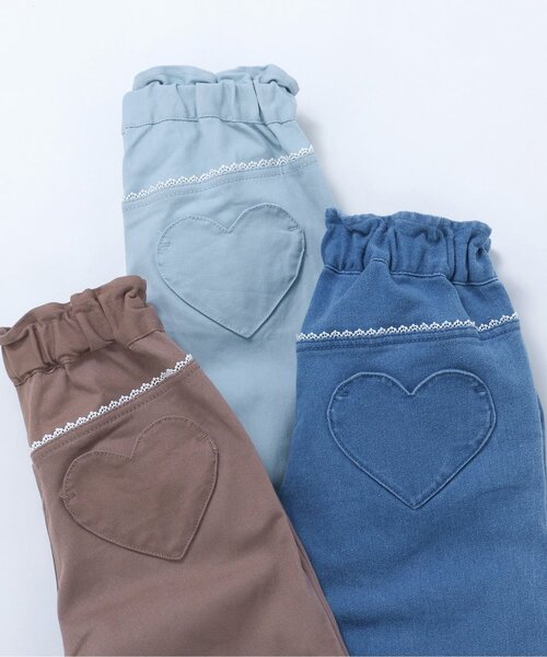 apres les cours(アプレレクール)の「ハートポケットきゅんパンツ_ジュニア対応(その他パンツ・キッズ・ミント/インディゴブルー/ブラウン・100/120/110/90/80/140/130)」の13枚目の写真