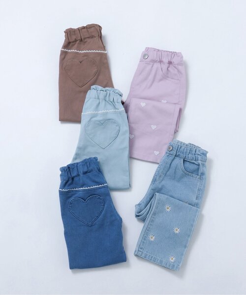 apres les cours(アプレレクール)の「ハートポケットきゅんパンツ_ジュニア対応(その他パンツ・キッズ・ミント/インディゴブルー/ブラウン・100/120/110/90/80/140/130)」の15枚目の写真