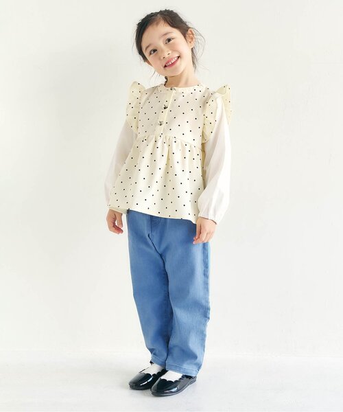 apres les cours(アプレレクール)の「ハートポケットきゅんパンツ_ジュニア対応(その他パンツ・キッズ・ミント/インディゴブルー/ブラウン・100/120/110/90/80/140/130)」の18枚目の写真