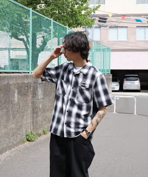 BEN DAVIS(ベンデイビス)の「【BEN DAVIS(ベンデイビス)】DRIVE EMB PLAID O/C SHIRT / 半袖 シャツ オープンカラー ヴィンテージライク オンブレチェック(シャツ/ブラウス・メンズ・ブラック/ブラウン・MEDIUM/LARGE/X-LARGE)」の9枚目の写真