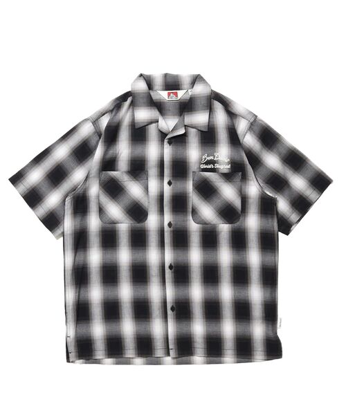 BEN DAVIS(ベンデイビス)の「【BEN DAVIS(ベンデイビス)】DRIVE EMB PLAID O/C SHIRT / 半袖 シャツ オープンカラー ヴィンテージライク オンブレチェック(シャツ/ブラウス・メンズ・ブラック/ブラウン・MEDIUM/LARGE/X-LARGE)」の16枚目の写真