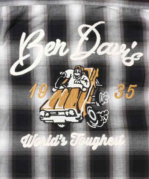 BEN DAVIS(ベンデイビス)の「【BEN DAVIS(ベンデイビス)】DRIVE EMB PLAID O/C SHIRT / 半袖 シャツ オープンカラー ヴィンテージライク オンブレチェック(シャツ/ブラウス・メンズ・ブラック/ブラウン・MEDIUM/LARGE/X-LARGE)」の18枚目の写真