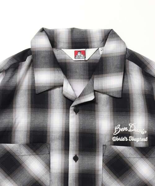 BEN DAVIS(ベンデイビス)の「【BEN DAVIS(ベンデイビス)】DRIVE EMB PLAID O/C SHIRT / 半袖 シャツ オープンカラー ヴィンテージライク オンブレチェック(シャツ/ブラウス・メンズ・ブラック/ブラウン・MEDIUM/LARGE/X-LARGE)」の13枚目の写真