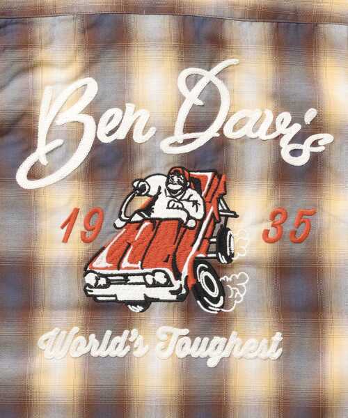 BEN DAVIS(ベンデイビス)の「【BEN DAVIS(ベンデイビス)】DRIVE EMB PLAID O/C SHIRT / 半袖 シャツ オープンカラー ヴィンテージライク オンブレチェック(シャツ/ブラウス・メンズ・ブラック/ブラウン・MEDIUM/LARGE/X-LARGE)」の16枚目の写真
