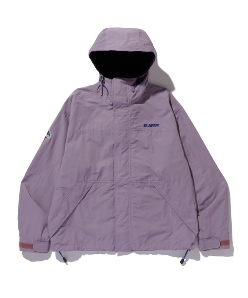 XLARGE(エクストララージ)の「NYLON HOODED JACKET(ナイロンジャケット・メンズ・ブラック/カーキ/パープル・S/M/L/XL)」の1枚目の写真